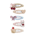 Pack 5 Mini Ganchos Kittybow Pastels Mimi&Lula - fundo branco