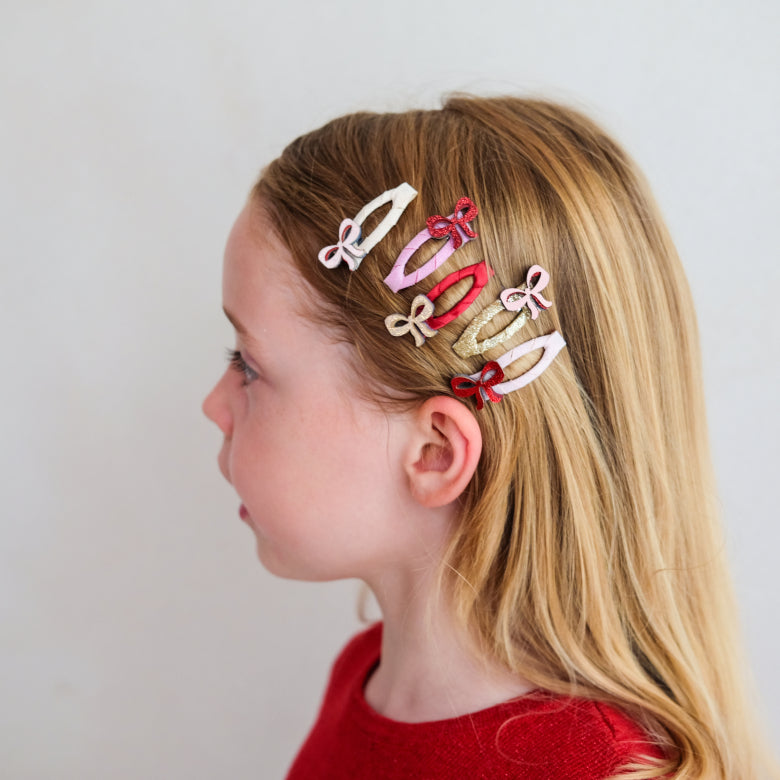 Pack 5 Mini Ganchos Cutesy Bow - detalhe