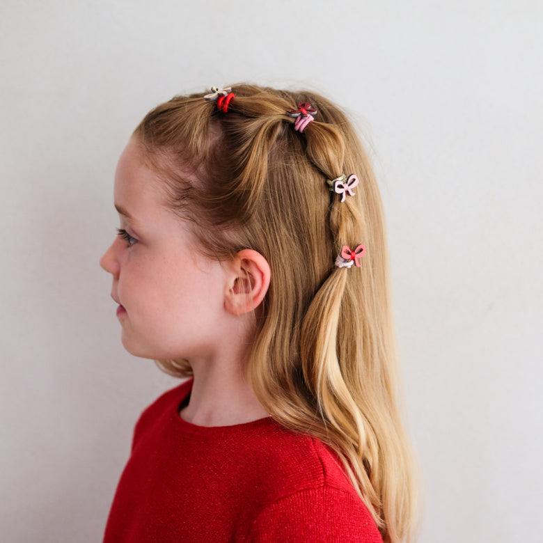Pack 8 Mini Elásticos Cutesy Bow - detalhe