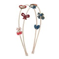 Bandolete Dupla Fancy Cherries Pink Mimi&Lula - fundo branco