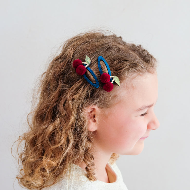 Pack 2 Ganchos Pom Pom Cherries - vista lateral