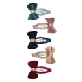 Pack 5 Mini Ganchos Tinkerbell Velvet Bow Multi Mimi&Lula - fundo branco