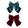Pack 2 Ganchos Velvet Agnes Teal Multi Mimi&Lula - fundo branco