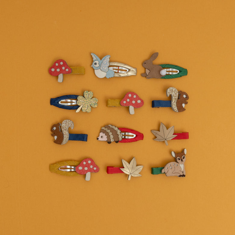 Pack 5 Mini Ganchos Woodland Pals - vista lateral