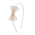 Bandolete Tutu Bow Cream Mimi&Lula - fundo branco