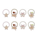 Pack 8 Mini Elásticos Ballerina Neutral Mimi&Lula - fundo branco