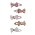 Pack 5 Mini Ganchos Velvet Tinkerbell Pink Multi Mimi&Lula - fundo branco