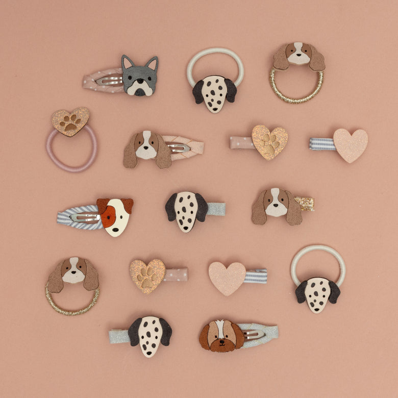 Pack 6 Mini Elásticos Puppy Love - detalhe
