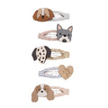 Pack 5 Mini Ganchos Puppy Love Neutral Mimi&Lula - fundo branco