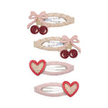 Pack 4 Ganchos Fancy Cherries Pink Mimi&Lula - fundo branco