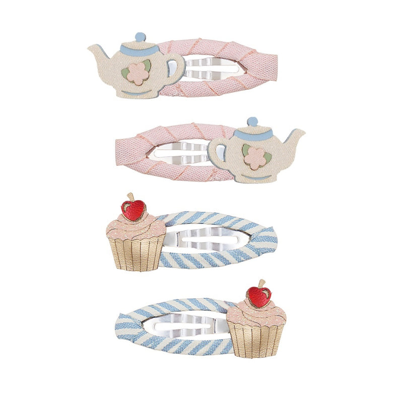 Pack 4 Ganchos Afternoon Tea Pink Mimi&Lula - fundo branco