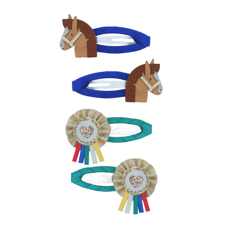 Pack 4 Ganchos Show Pony Bright Multi Mimi&Lula - fundo branco
