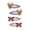 Pack 4 Ganchos Rudolph and Bow Multi Mimi&Lula - fundo branco