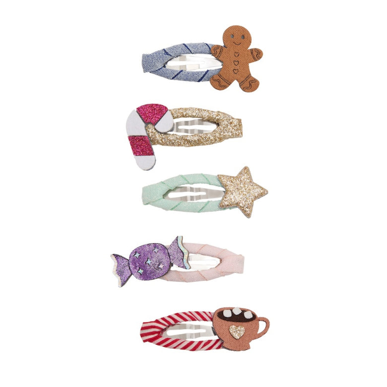 Pack 5 Ganchos Cosy Christmas Food Multi Mimi&Lula - fundo branco