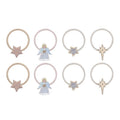 Pack 8 Mini Elásticos Sparkle Angel Shimmer Mimi&Lula - fundo branco