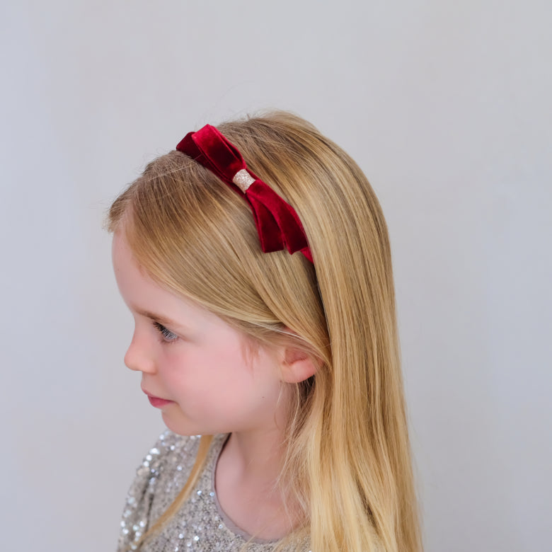 Bandolete Violet Bow Red - detalhe