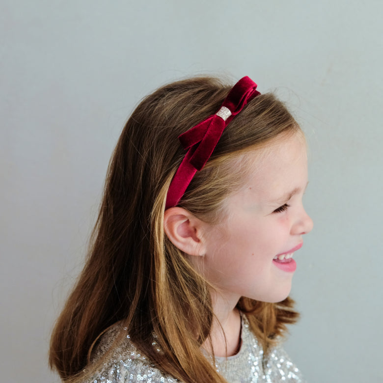 Bandolete Violet Bow Red - a ser usada