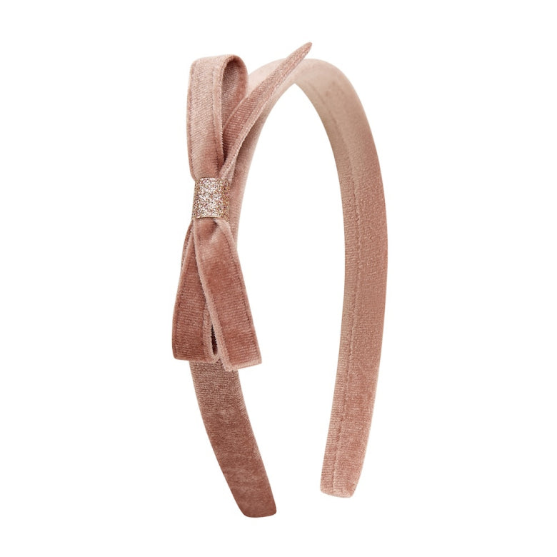 Bandolete Violet Bow Pink Mimi&Lula - fundo branco
