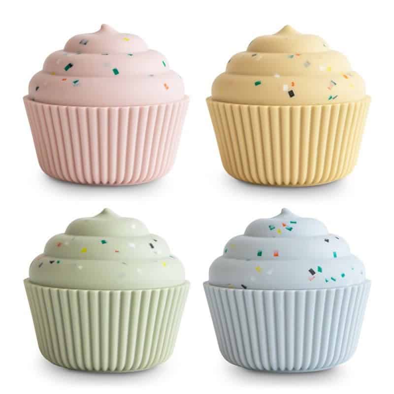 Conjunto de Brinquedos para Banho | Cupcakes | Solid Multi