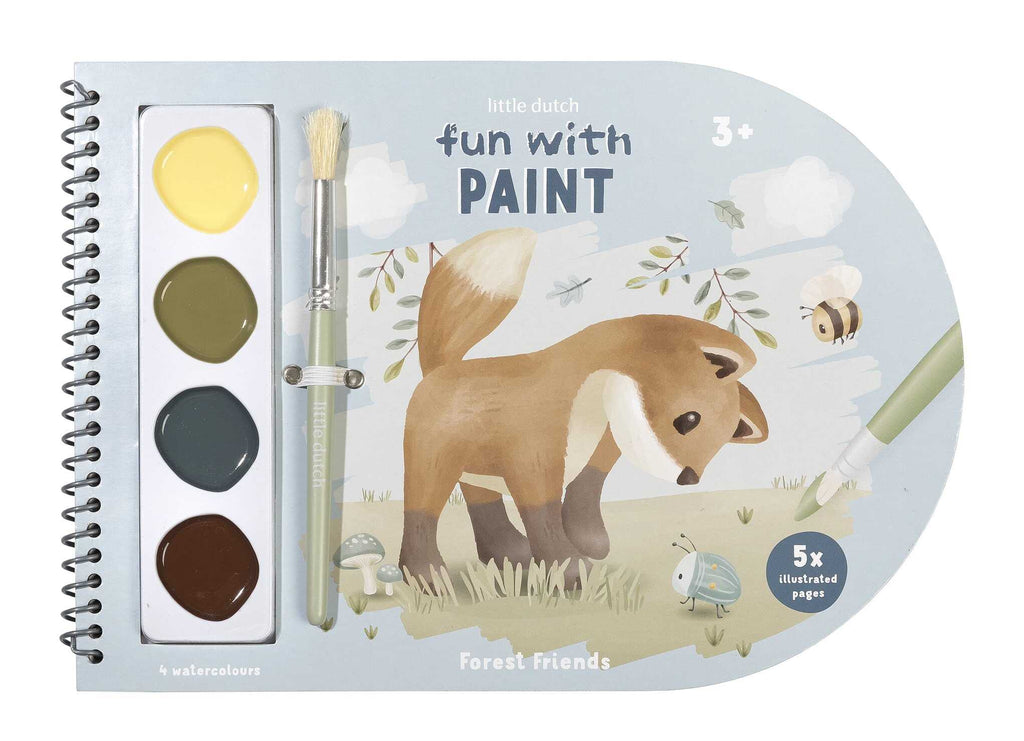 Livro de Pintura | Aguarelas | Forest Friends