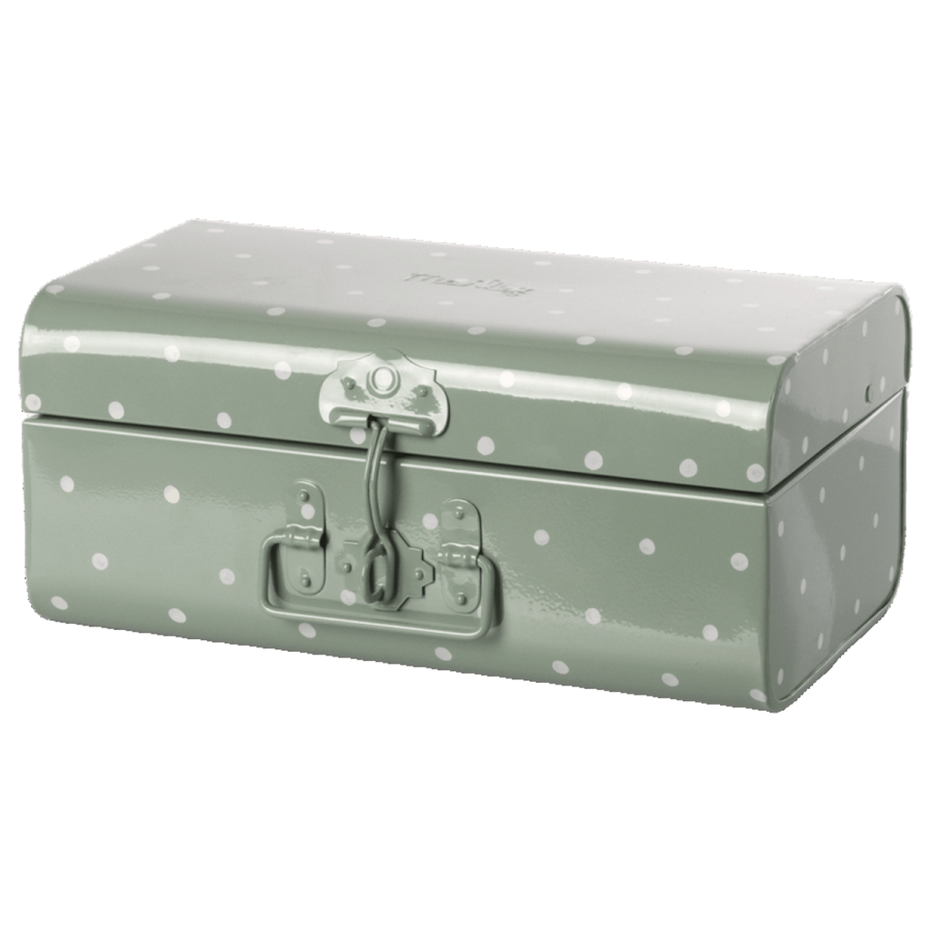 Storage Suitcase | Dusty Green Dots | Small