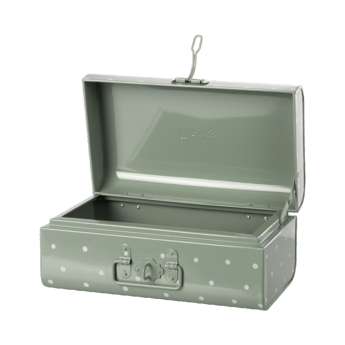Storage Suitcase | Dusty Green Dots | Small