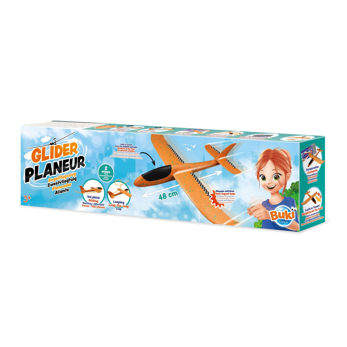 Avião Planador 48 cm Buki