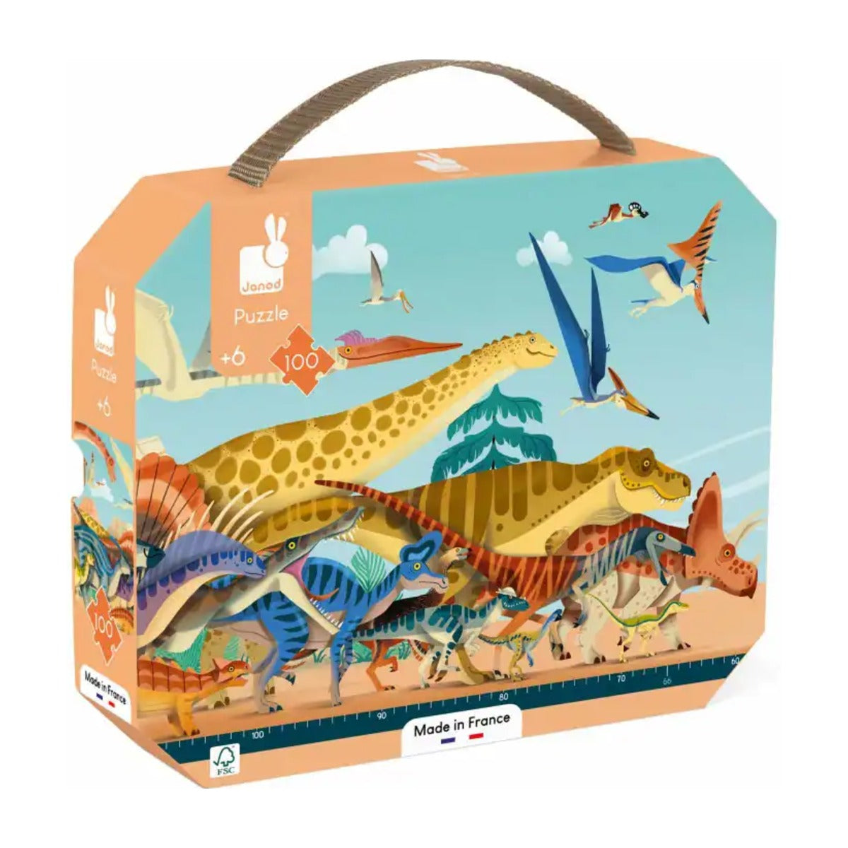 Puzzle | Panorâmico | Dino | 100 Peças