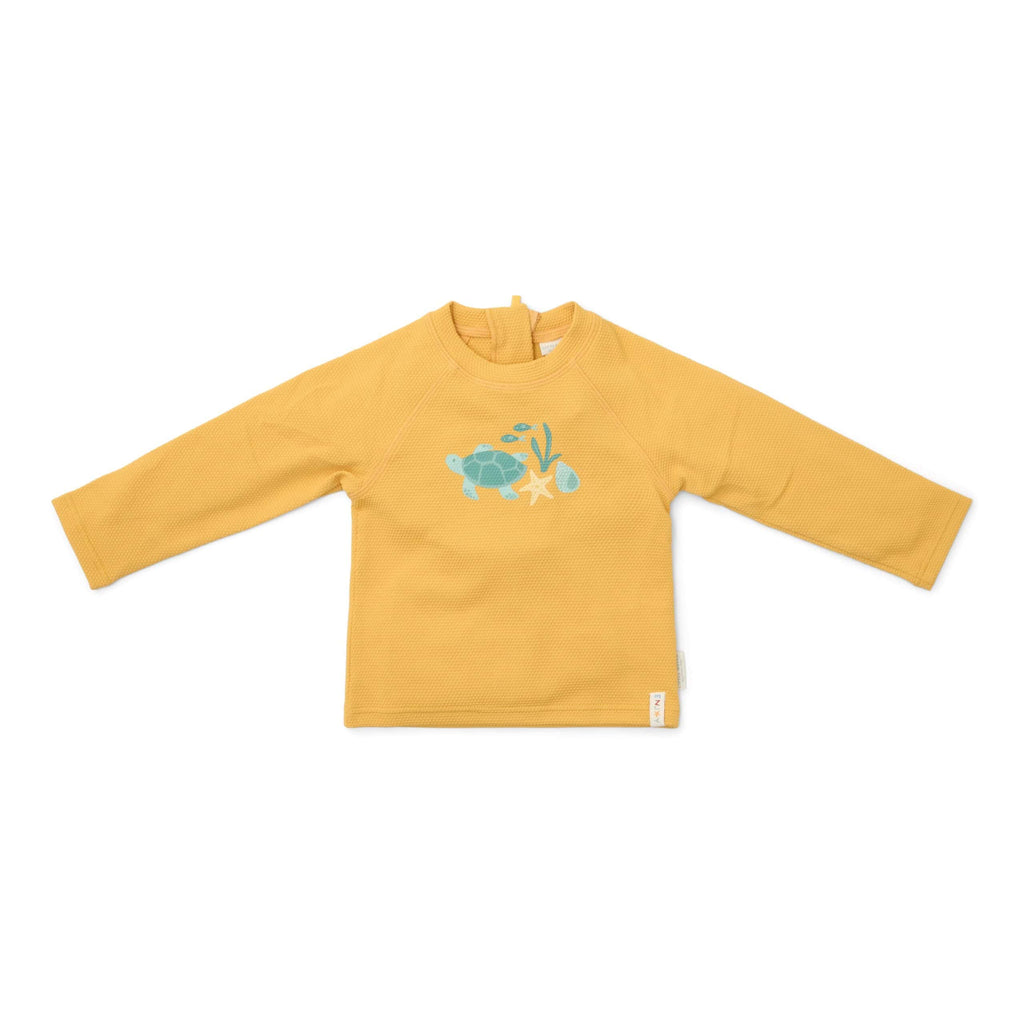 T-Shirt de Praia | Manga Comprida | Seashells Sunny Yellow