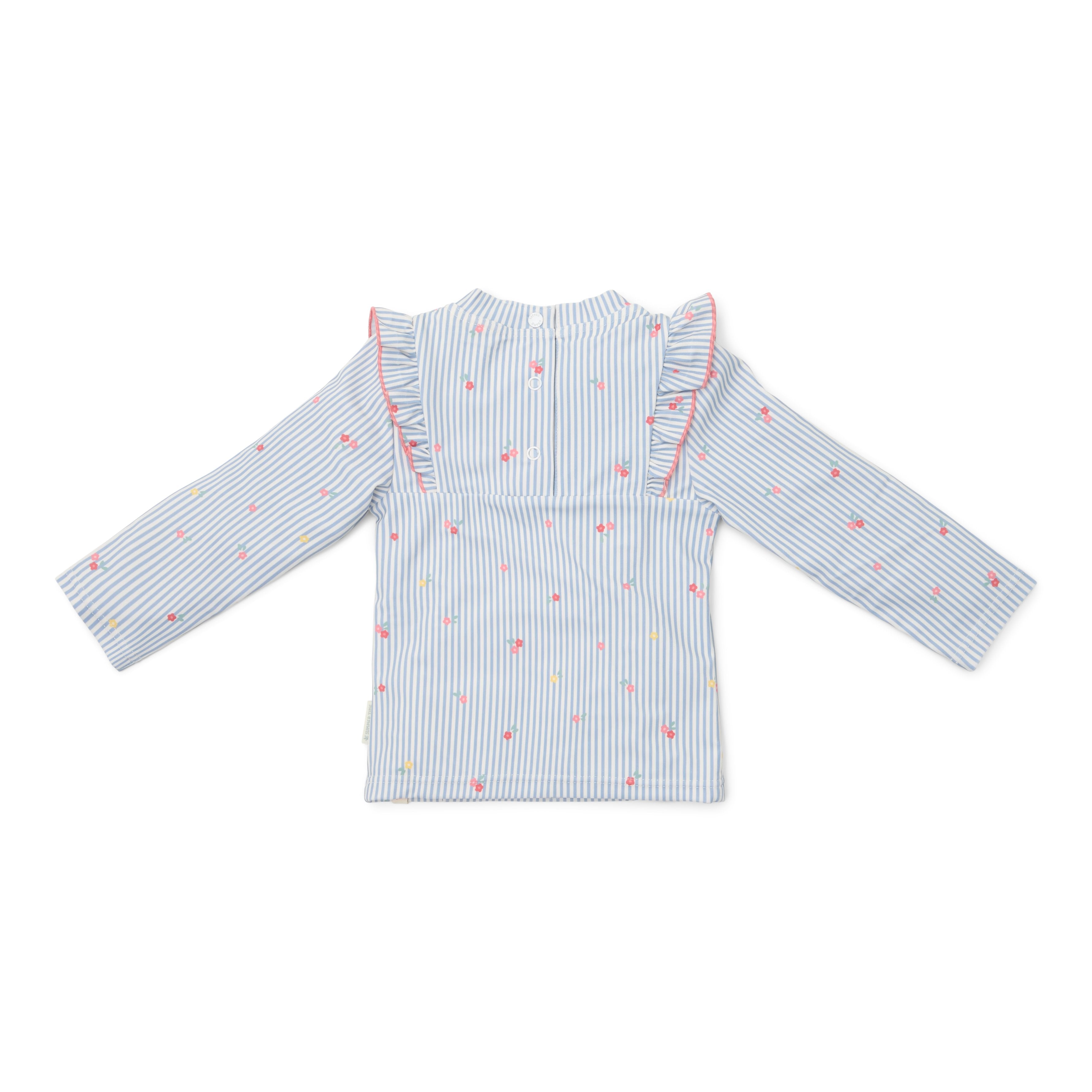 T-Shirt de Praia | Manga Comprida | Sunny Flowers Blue
