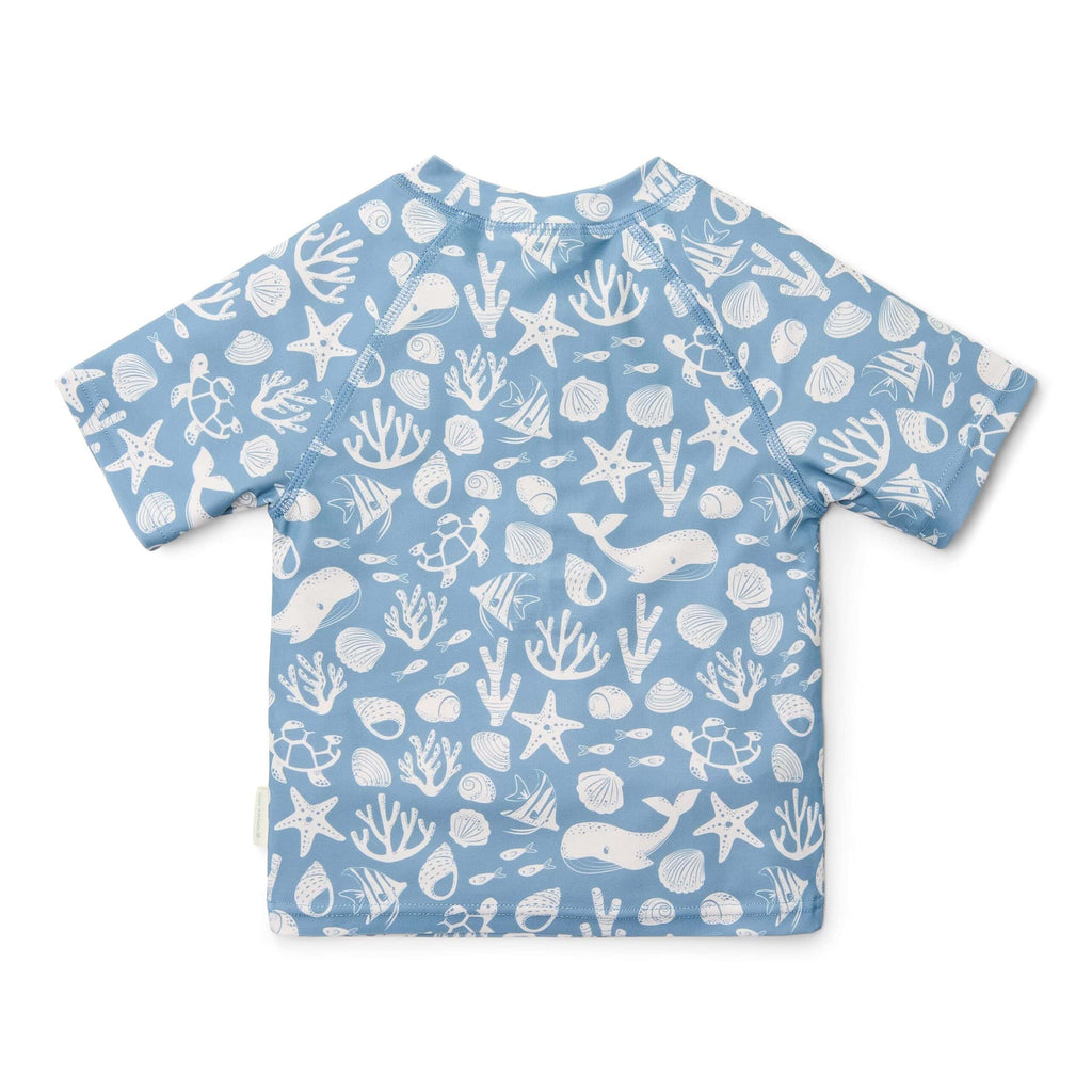 T-Shirt de Praia | Manga Curta | Sea Life Ocean Blue