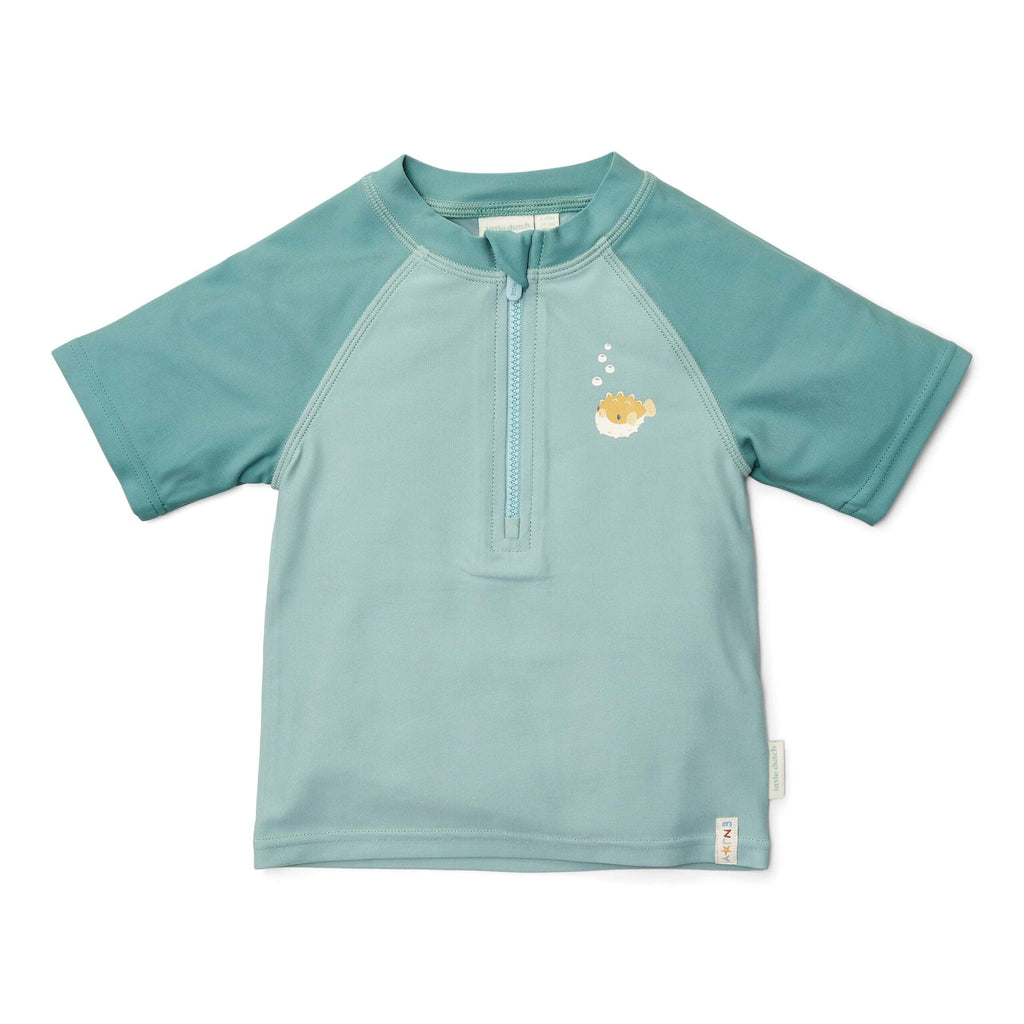 T-Shirt de Praia | Manga Curta | Seashells Surf Blue