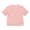 T-Shirt de Praia | Manga Curta | Sunny Flowers Blush
