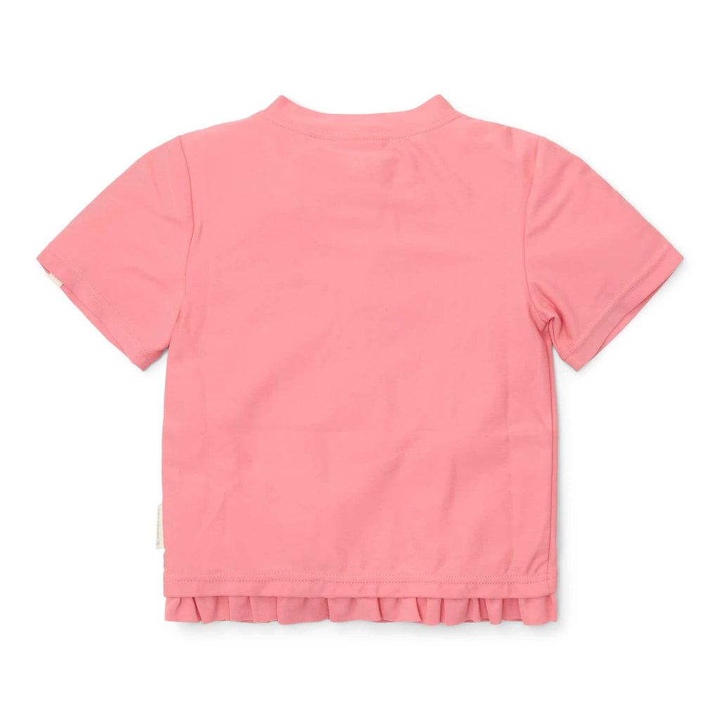 T-Shirt de Praia | Manga Curta | Sunny Flowers Rouge