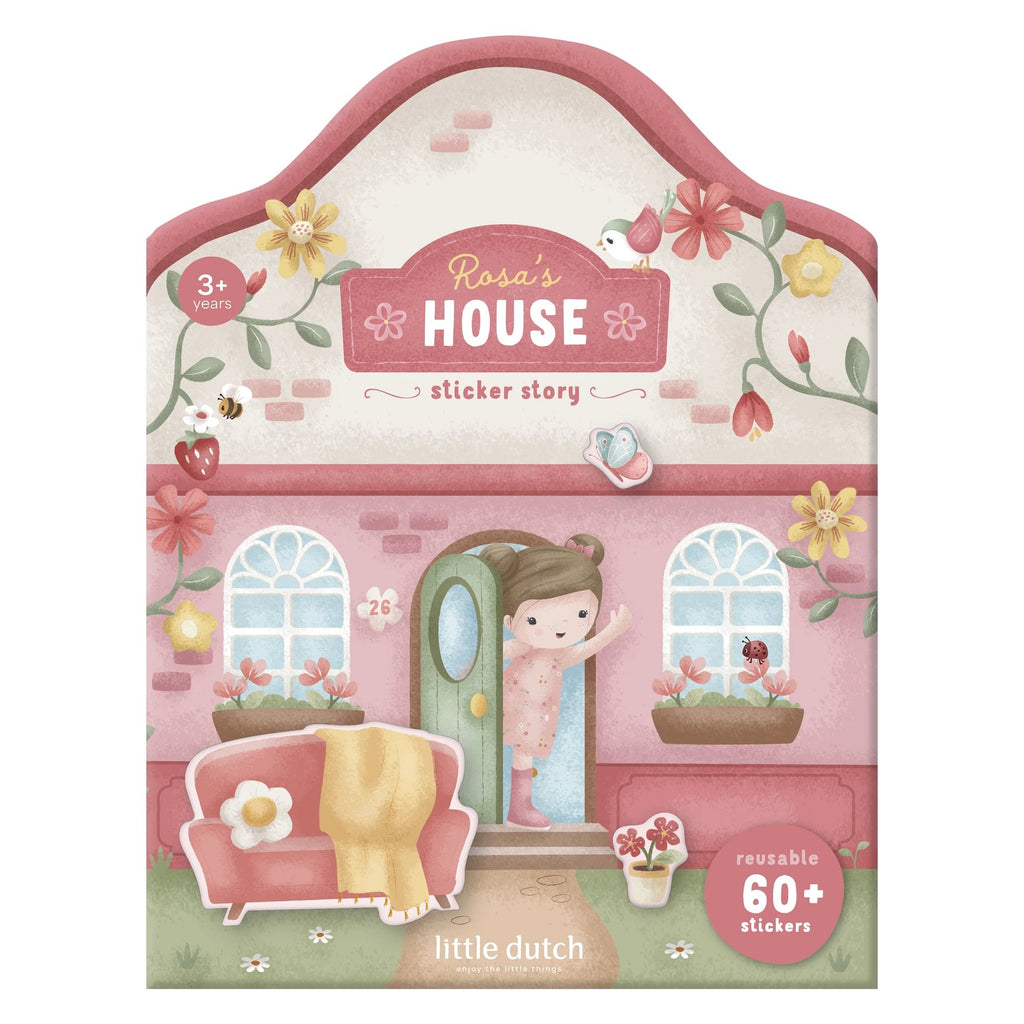Livro de Autocolantes Reutilizáveis | Rosa & Friends
