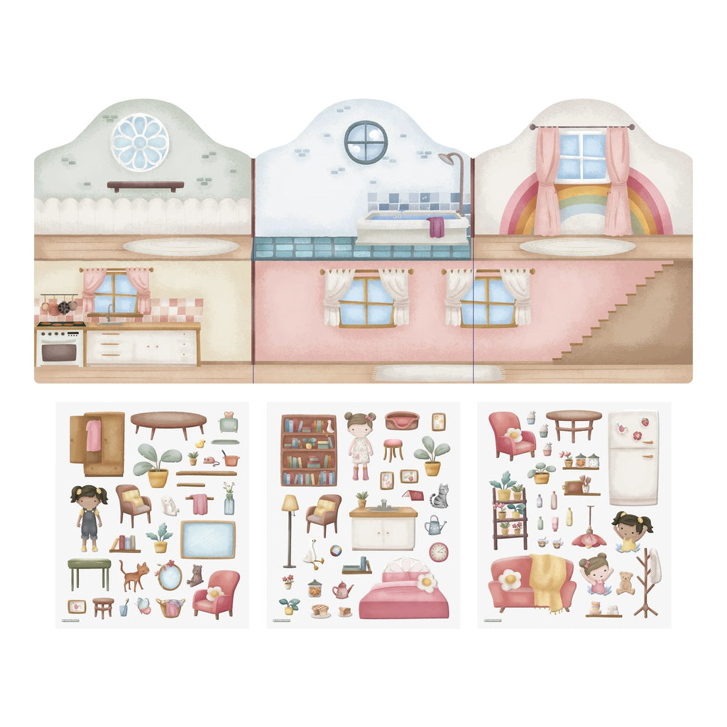 Livro de Autocolantes Reutilizáveis | Rosa & Friends