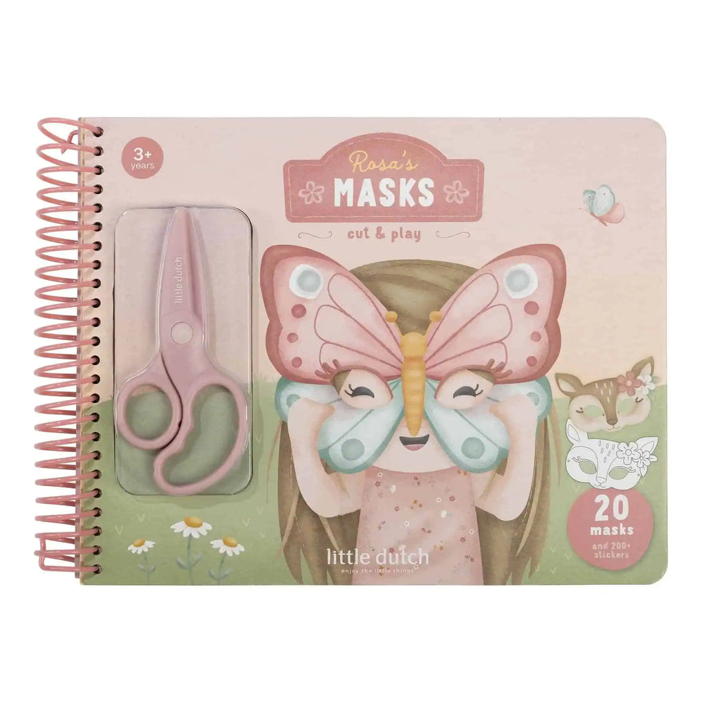 Livro de Recorte com Tesoura | Máscaras | Rosa & Friends