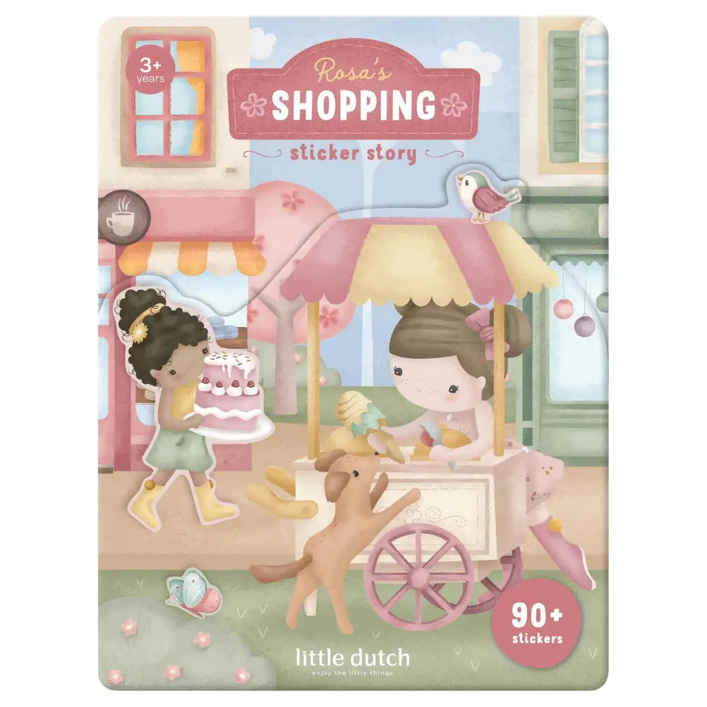 Livro de Autocolantes | Rosa & Friends | Shopping | Sticker Story
