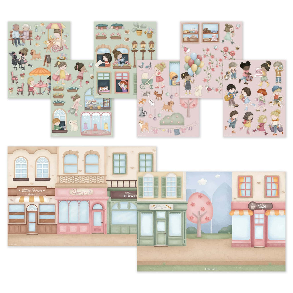 Livro de Autocolantes | Rosa & Friends | Shopping | Sticker Story