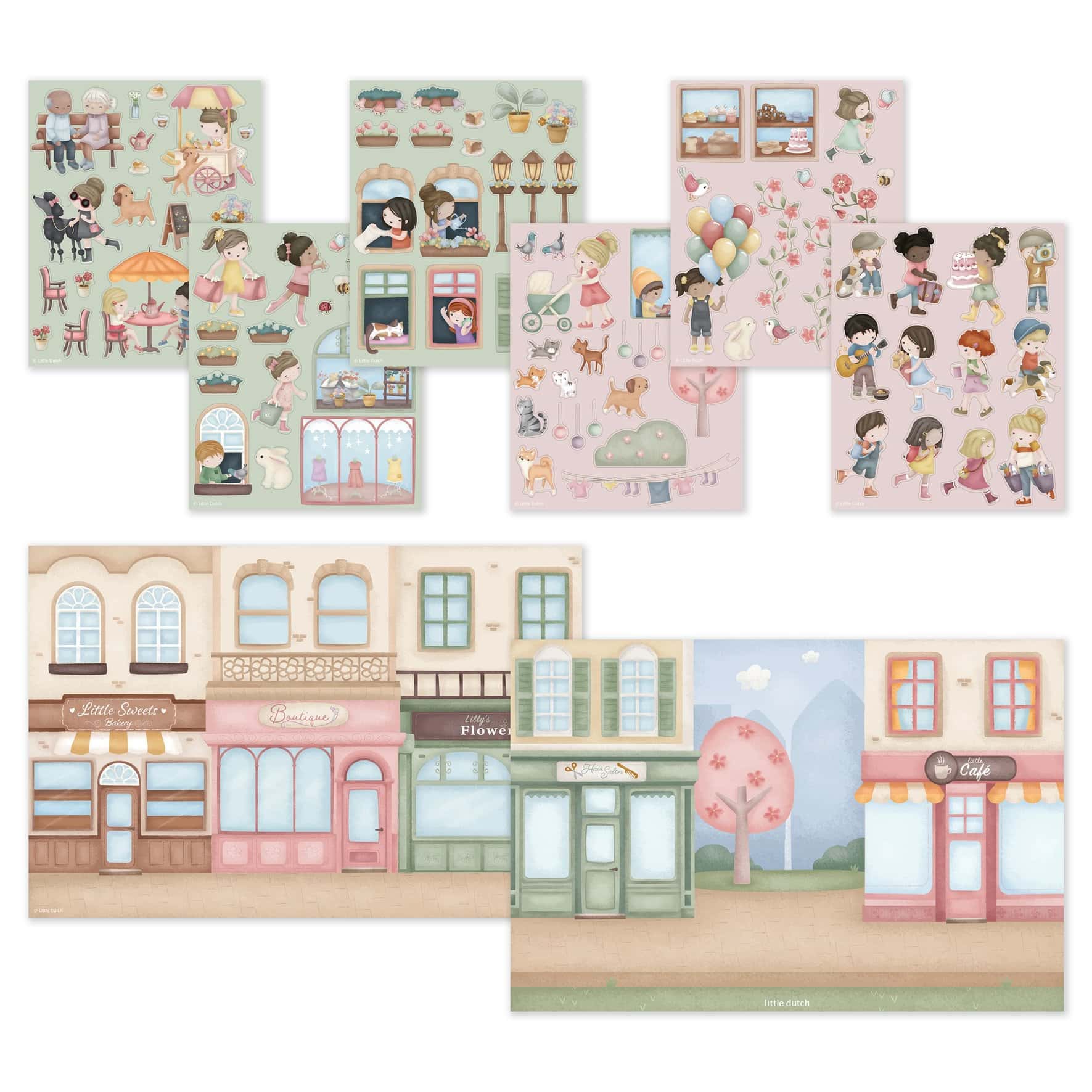 Livro de Autocolantes | Rosa & Friends | Shopping | Sticker Story