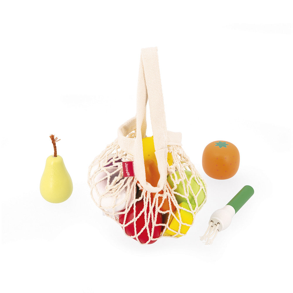 Saco Frutas e Vegetais 12 peças Janod