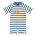 Fato de Banho | Manga Curta | Ocean Blue Stripes