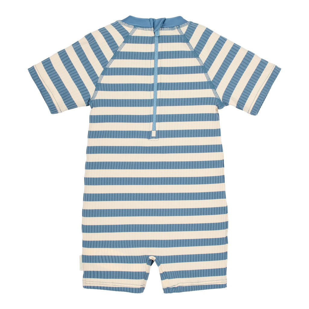 Fato de Banho | Manga Curta | Ocean Blue Stripes