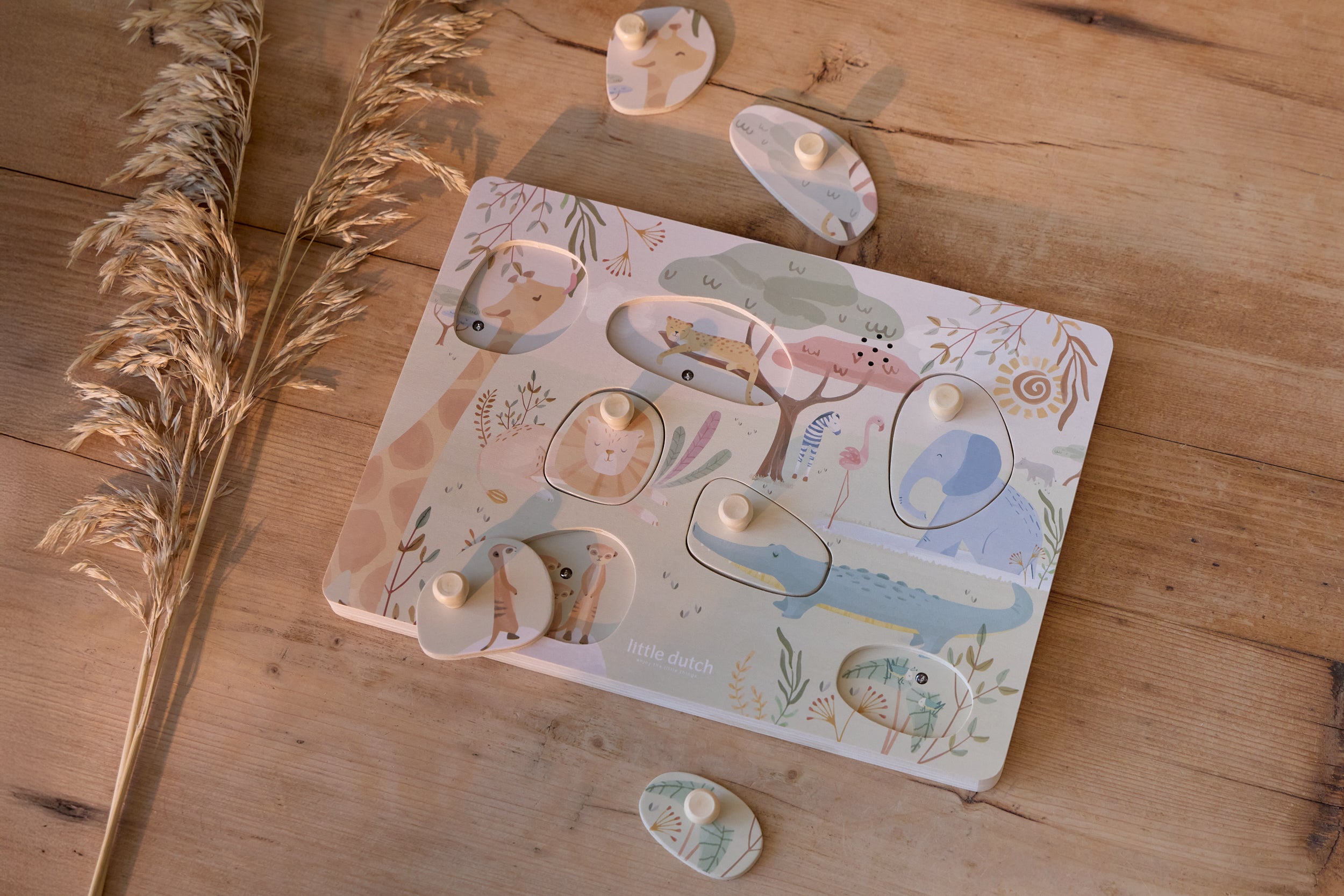 Puzzle Sonoro | Verde | Safari Friends