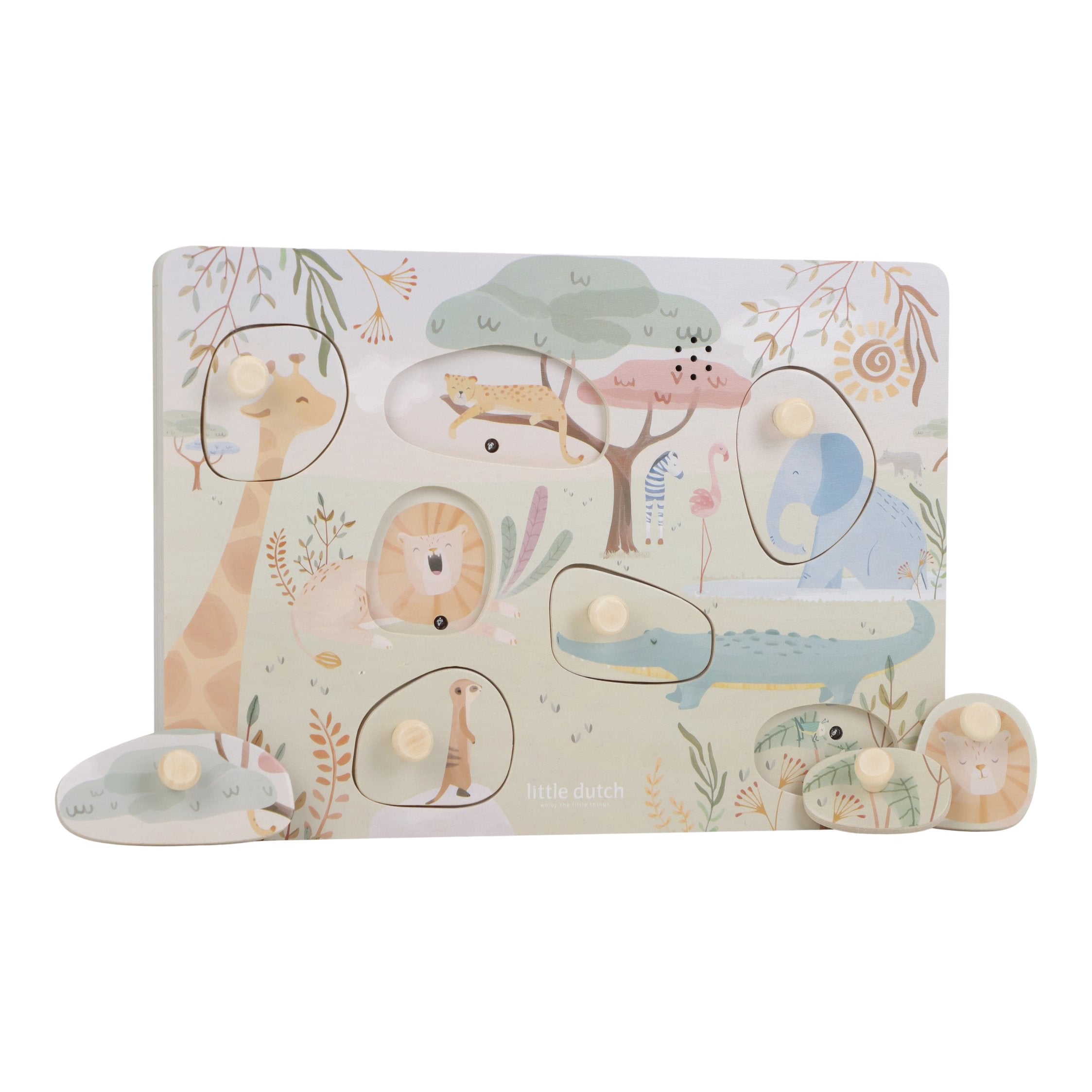 Puzzle Sonoro | Verde | Safari Friends
