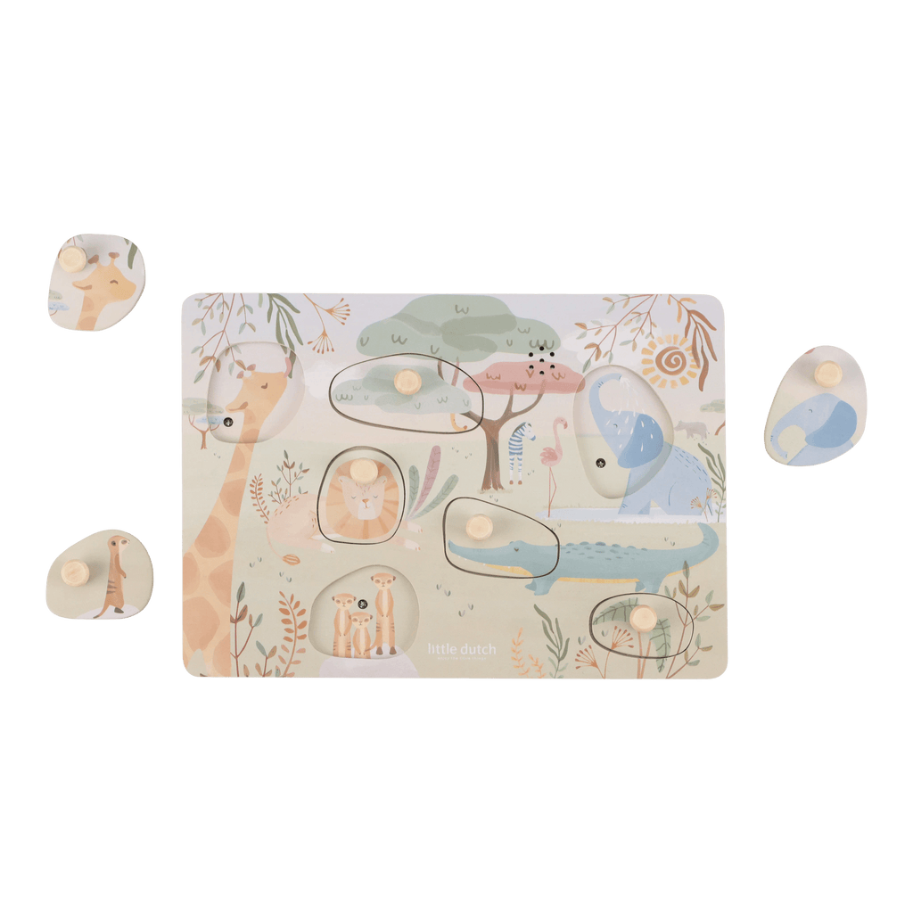 Puzzle Sonoro | Verde | Safari Friends