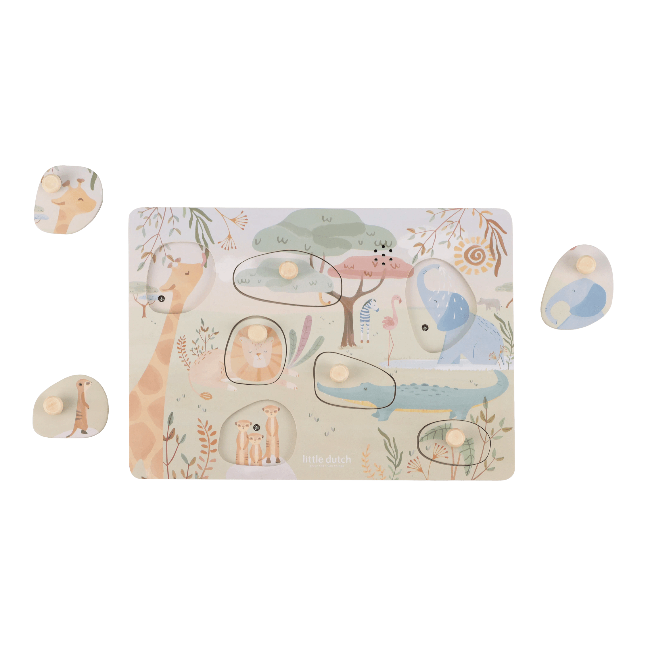 Puzzle Sonoro | Verde | Safari Friends