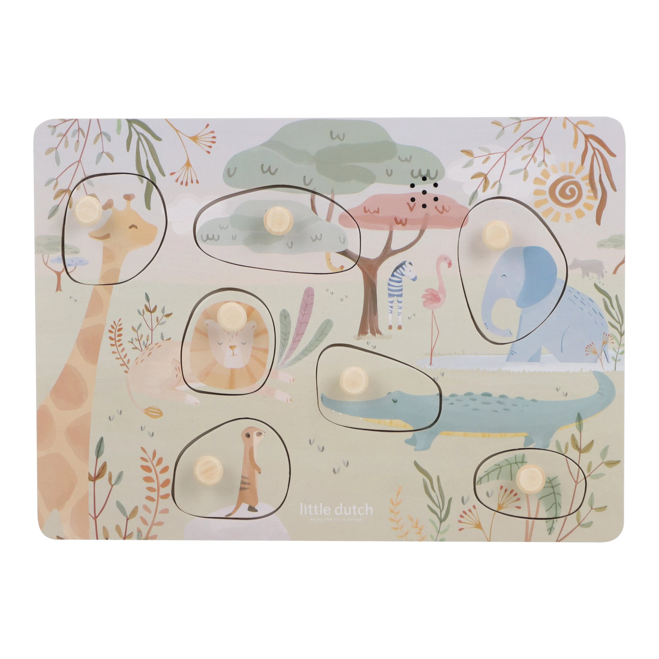 Puzzle Sonoro | Verde | Safari Friends