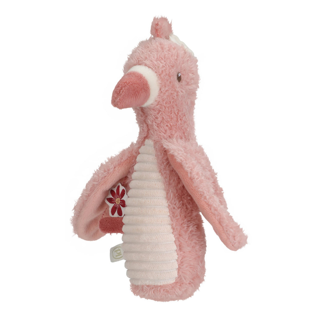 Brinquedo com Som e Roca Flamingo | Rosa | Safari Friends