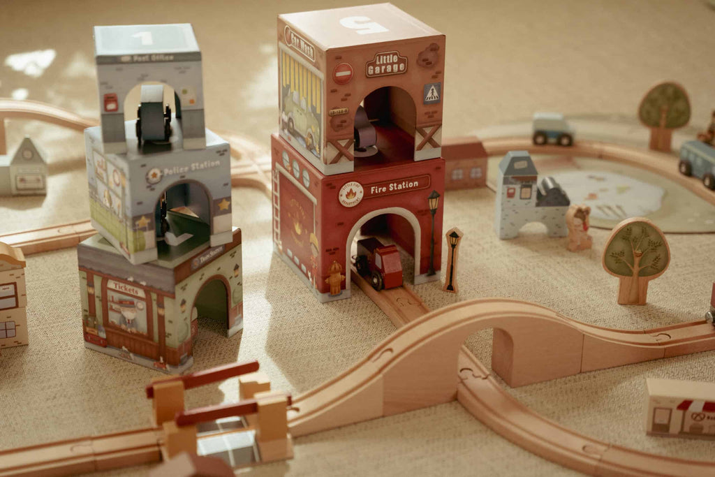 Cubos Empilháveis | Incluí 6 carros